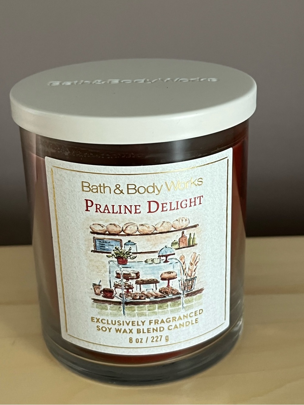 Bath & Body Works Praline Delight Single Wick Candle